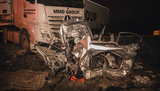 Под Киевом столкнулись фура Mercedes и Hyundai Accent: водитель легковушки погиб на месте. ФОТОрепортаж