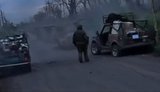Ukrainian FPV drone hits Russian vehicle convoy