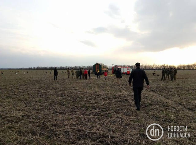 Mi-2 helicopter crashed near Kramatorsk 04