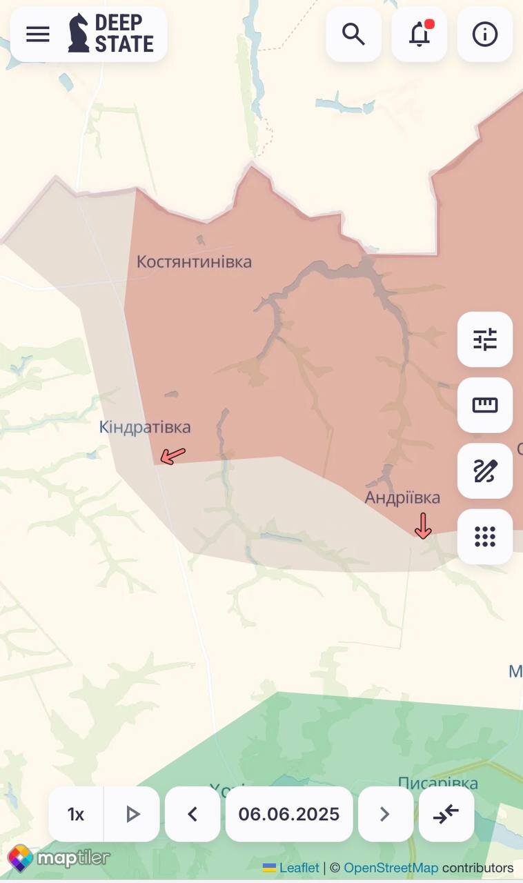 ворог просунувся на Сумщині