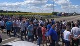 Трассу Киев-Харьков перекрыли жители Полтавщины. ФОТОрепортаж