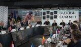 Володимир Зеленський на саміті в Бучі
