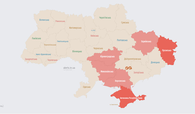 Россияне запустили ударные дроны по двум направлениям, - Воздушные силы 01