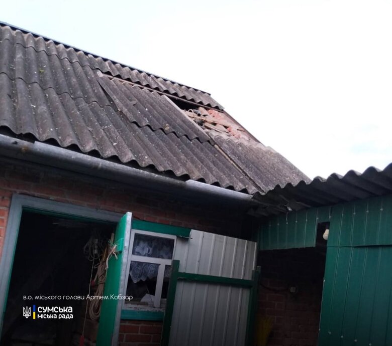 Damage after the shelling