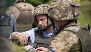 Зеленский отправился на передовую к украинским военнослужащим