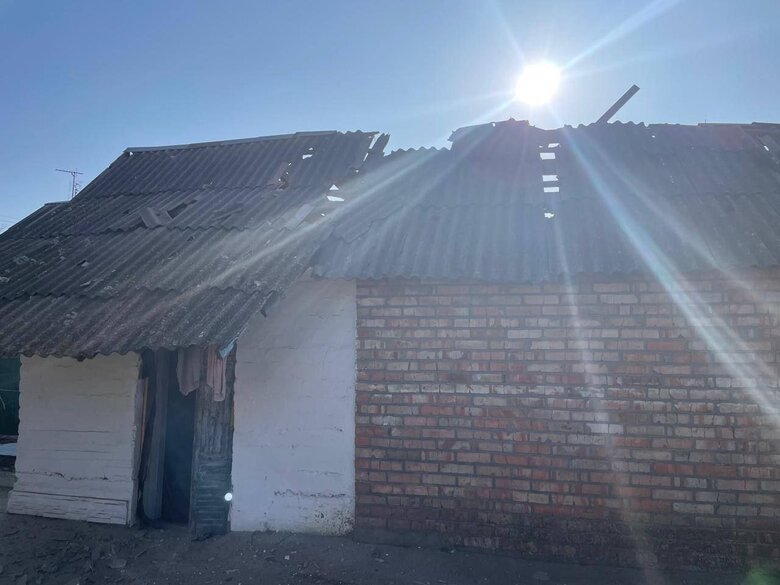 Shelling of Nikopol district on February 13