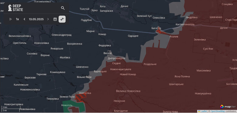 Росіяни просунулись в районі Великої Новосілки