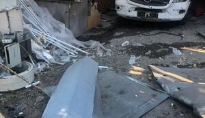 Hospital in Kherson was hit by enemy strike, and ambulances were damaged. PHOTO