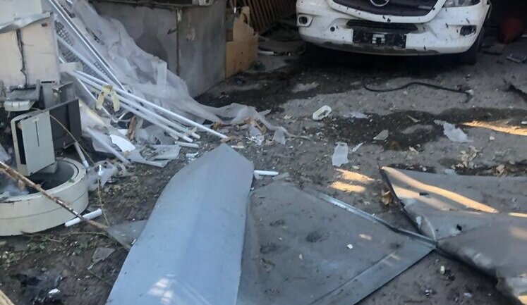 Hospital in Kherson was hit by enemy strike, and ambulances were damaged. PHOTO