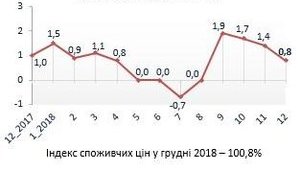 Інфляція в Україні в 2018 році сповільнилася до 9,8%, - Держстат