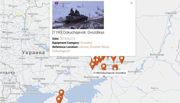 British investigative journalists created map of Russian troops’ movements in Ukraine. PHOTO