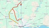 В оккупированной Донецкой области разрушили мост на трассе Мариуполь–Донецк