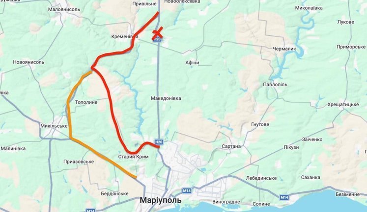 На трассе Мариуполь-Донецк уничтожили мост, важный для логистики оккупационной армии, - Андрющенко. ФОТО