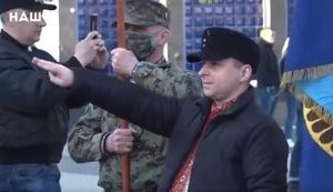Учасник маршу на честь дивізії СС "Галичина" Кошовенко вибачився за жест, схожий на зігу