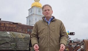UK Defence Secretary Shapps in centre of Kyiv calls on world to wake up and support Ukraine. VIDEO