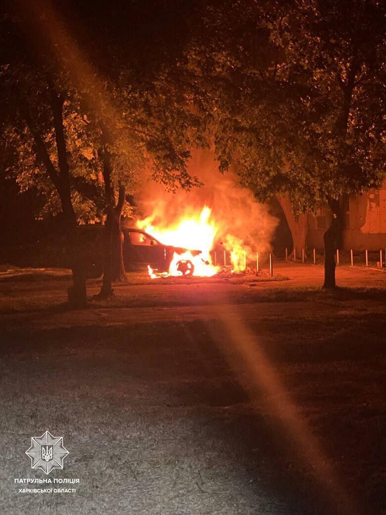підпал військового автомобіля в Харкові