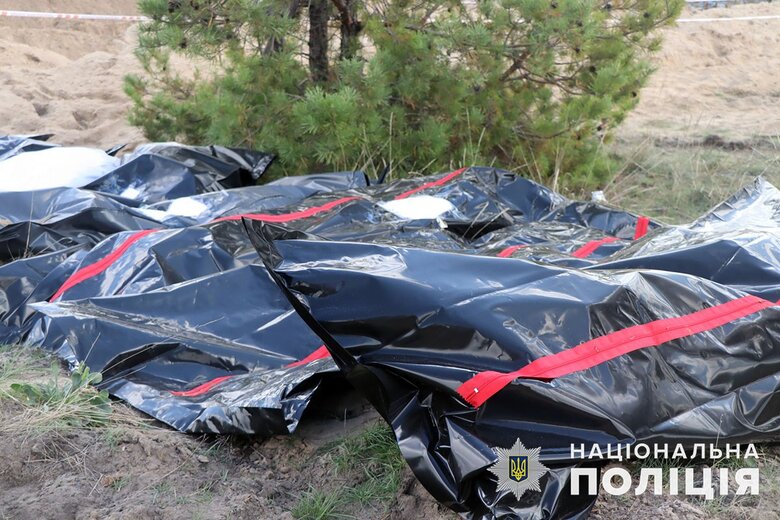 Завершено ексгумацію на місці масового захоронення військових ЗСУ в Лимані, - Нацполіція 03