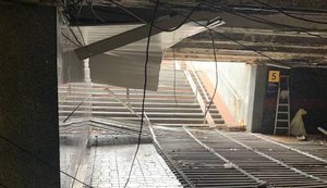 У переході під Майданом Незалежності в Києві обвалилася стеля. ВІДЕО+ФОТОрепортаж