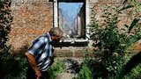 A resident surveyed damage from recent shelling in Slovyansk, Ukraine, on Tuesday. Credit Image by Shamil Zhumatov/Reuters
