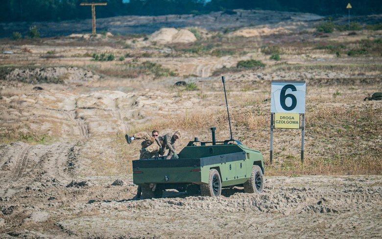 Ukrainian armoured vehicles prove themselves in exercises in Poland