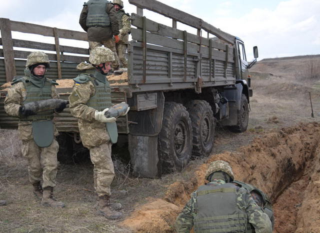 Unexploded ordnance disposal underway in Balakliia 07 Unexploded ordnance disposal underway in Balakliia 07