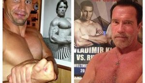 Кличко и Шварценеггер провели бой в интернете. ФОТО