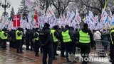 Масові акції в центрі Києва: правоохоронці посилили заходи безпеки в урядовому кварталі. ФОТО