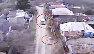 In Sumy region, air defence unit of the 47th SMB shot down Russian FPV with anti-aircraft drone and saved civilians. VIDEO