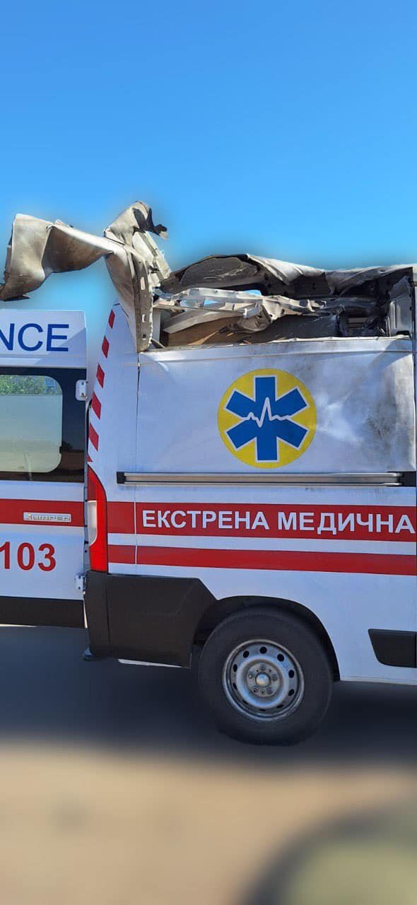 швидка після обстрілу