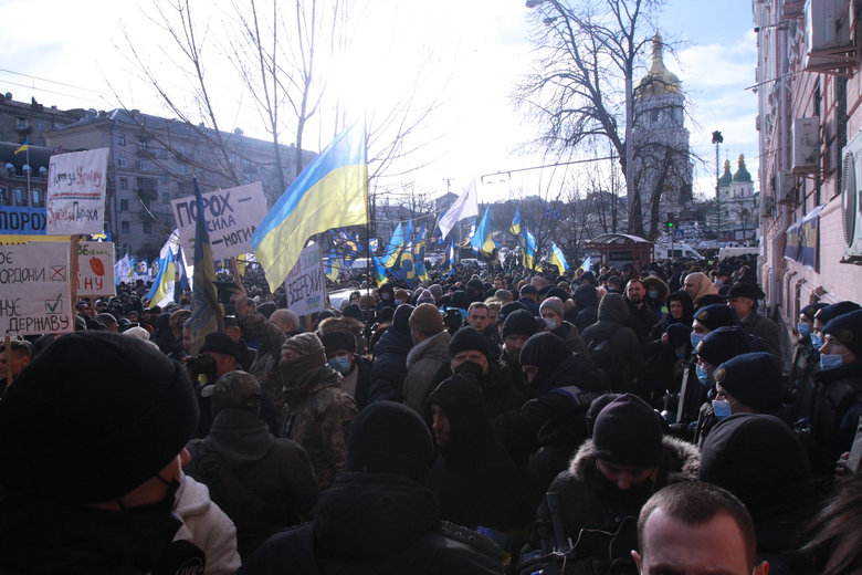 Хода на підтримку Порошенка з-під Печерського суду до Офісу Зеленського 04
