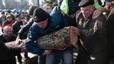 Митинг в защиту городского парка в Умани: Поломанные ребра, синяки и отсроченное решение. ФОТО