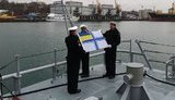 На новых катерах "Фастов" и "Сумы" торжественно подняли флаги ВМС Украины. ФОТО