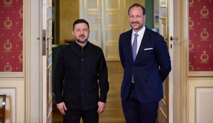 Зеленский встретился с кронпринцем Норвегии и поблагодарил за €9 млрд