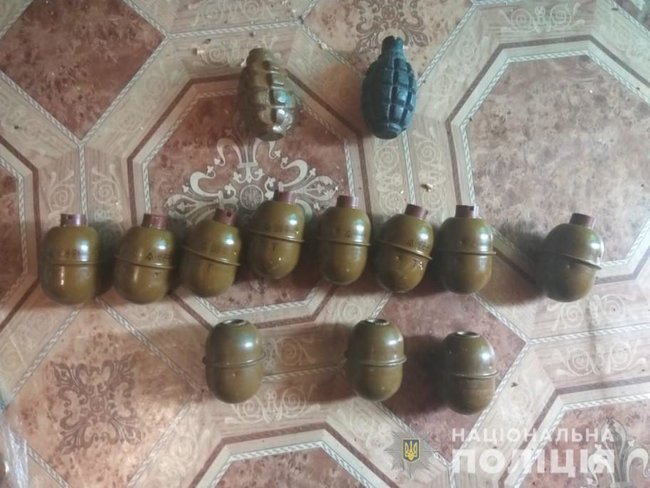 На Луганщині у місцевого жителя вилучено 13 гранат, - Нацполіція 02