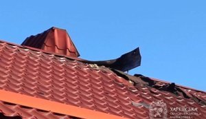 Russia attacks Kharkiv with drones: hits recorded on roof of private house and near shopping center. PHOTO