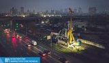 На Дарницькому мосту в Києві стартувало влаштування опор лівобережної розв’язки, - Мінінфраструктури. ФОТОрепортаж