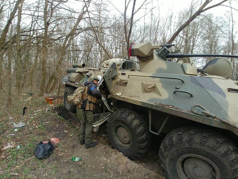 Разгром российских войск у села Великая Дорога Черниговской области - 31 единица боевой техники уничтожена и захвачена 58-й бригадой и спецназом ВСУ 05