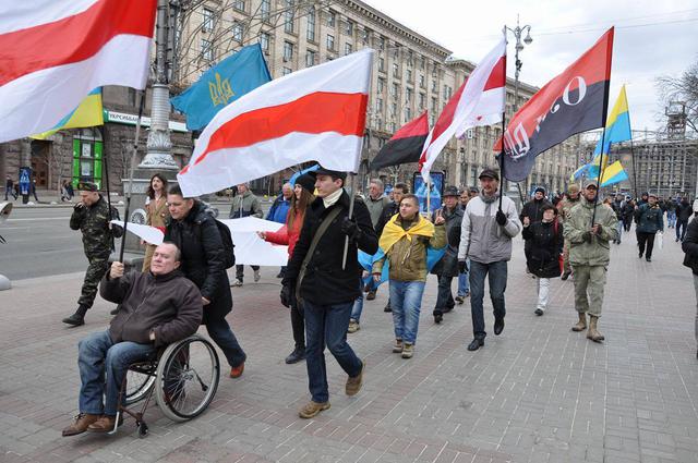 Ukrainians show solidarity with Belarusian political prisoners on Freedom Day 13 Ukrainians show solidarity with Belarusian political prisoners on Freedom Day 13