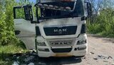Дрон влучив у вантажівку на Харківщині