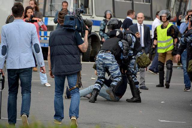 Moscow police brutally dispersed opposition demonstration 16 Moscow police brutally dispersed opposition demonstration 16