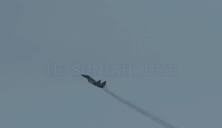MiG-29 pilots destroyed Russian crossing in northern sector with series of precision air strikes. VIDEO