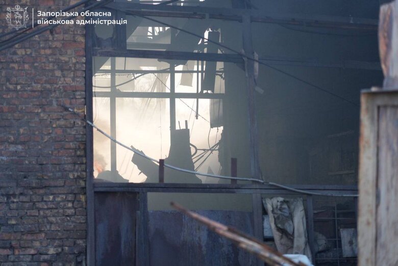наслідки ворожого удару по Запоріжжю
