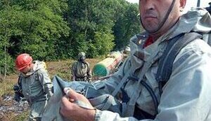 Группа военных медиков изучает зону &amp;quot;фосфорной аварии&amp;quot;