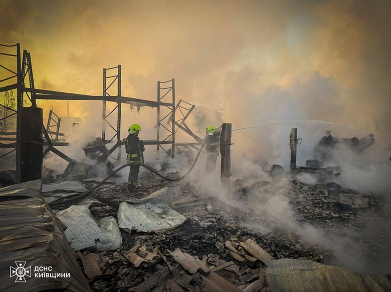 Kyiv region after the shelling on 6 December