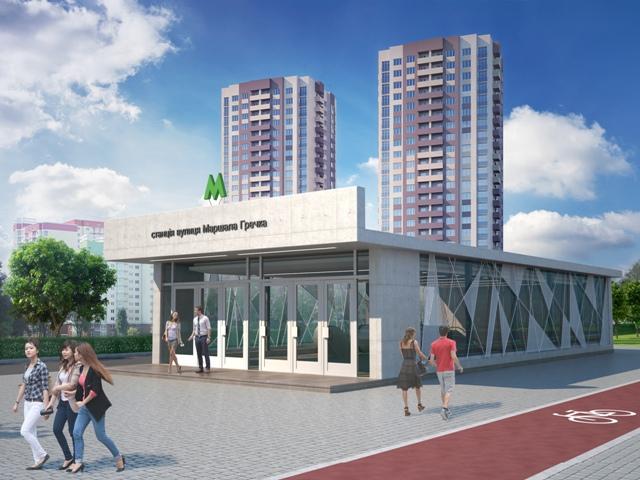 Киевметропроект показал дизайн новых станций метро на Виноградарь 06