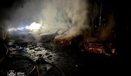 Атака РФ на Київ: у Голосіївському та Дарницькому районах спалахнули пожежі