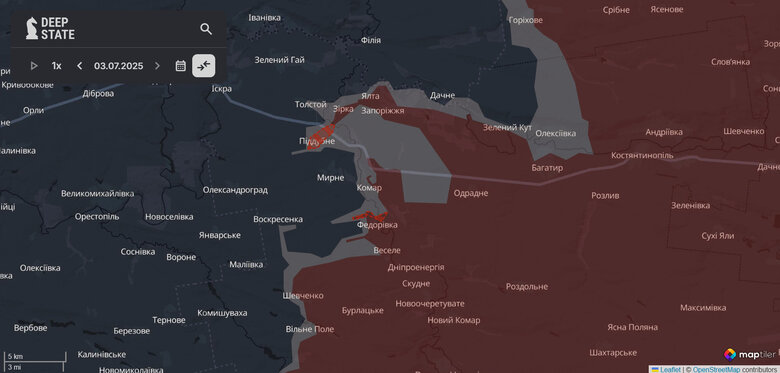 Просування росіян на Донеччині quxidzkidzidqhroz