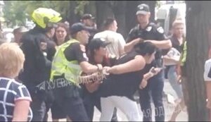 Напад на патрульну і працівників ТЦК в Одесі