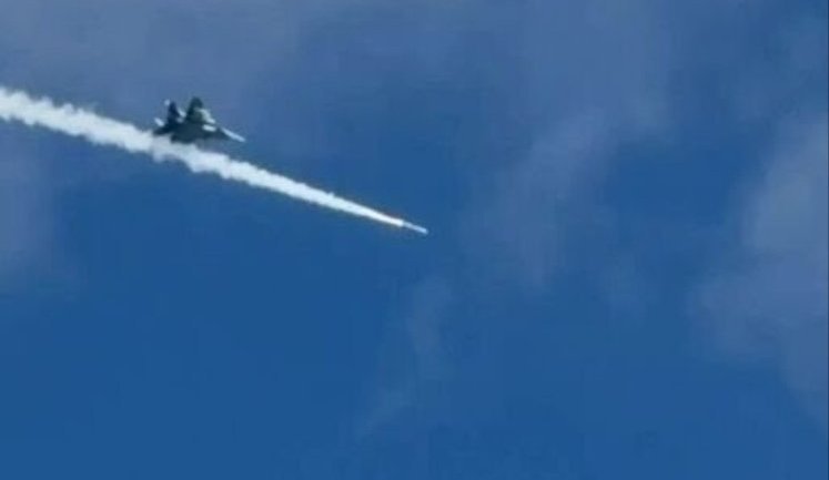 Пилот Воздушных сил уничтожил реактивный "Шахед" над Одесчиной прямым попаданием. ВИДЕО
