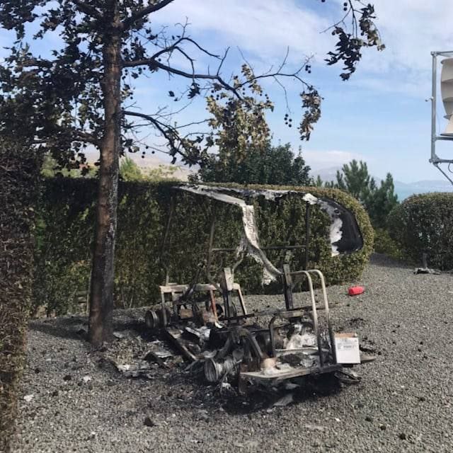 В окупованому Криму спалили автівки російського пропагандиста Кисельова 02